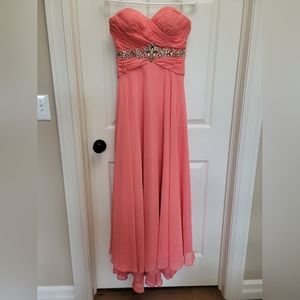 Tony bowls le gala salmon prom dress 6